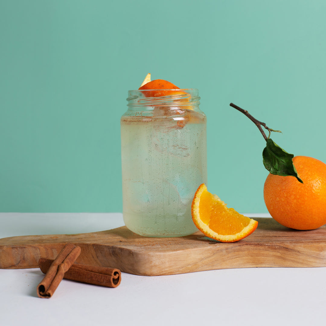Love Mule Cocktail mit Flaschenpost Gin im Glas