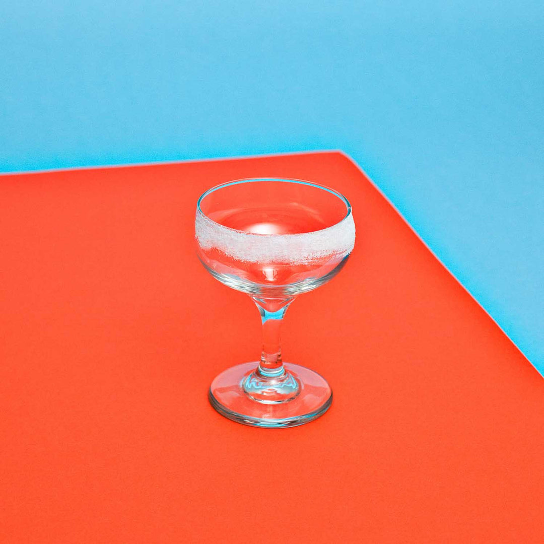Crusta oder Crustarand heißt der mit Zucker verzierte Cocktail Glasrand