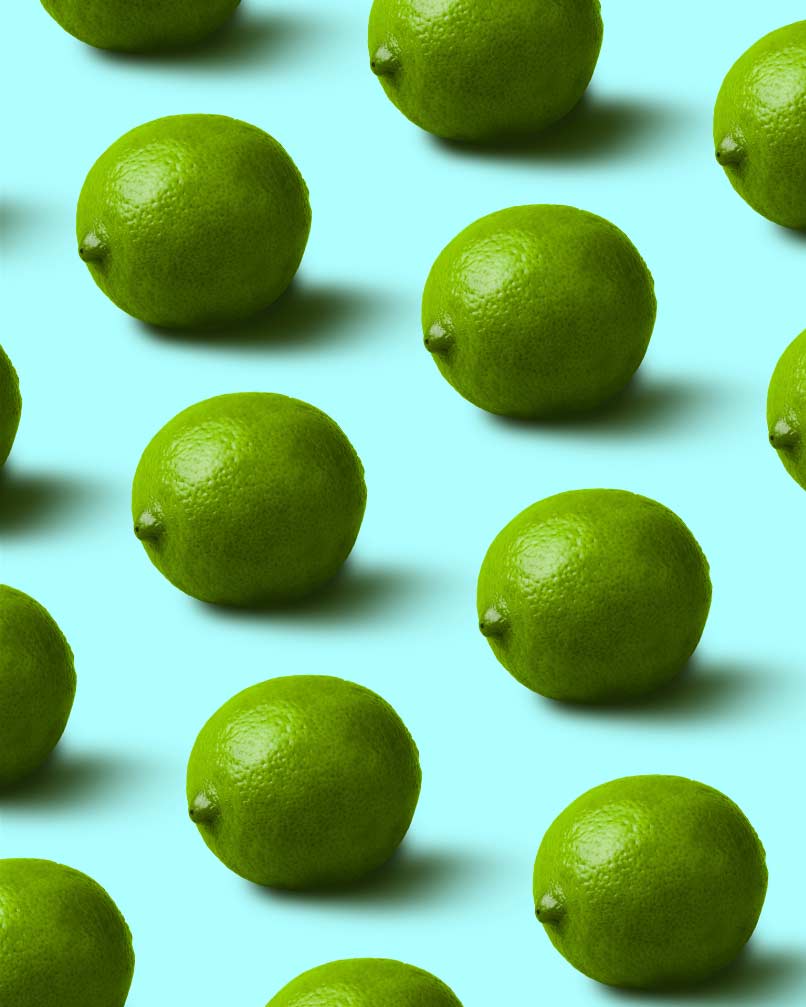 Limetten für Flaschenpost Gin