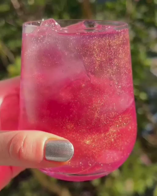 Simsala Gin® - Magic Glitzer Edition mit Farbwechsel von türkis zu rosa - Feige & Glitzer