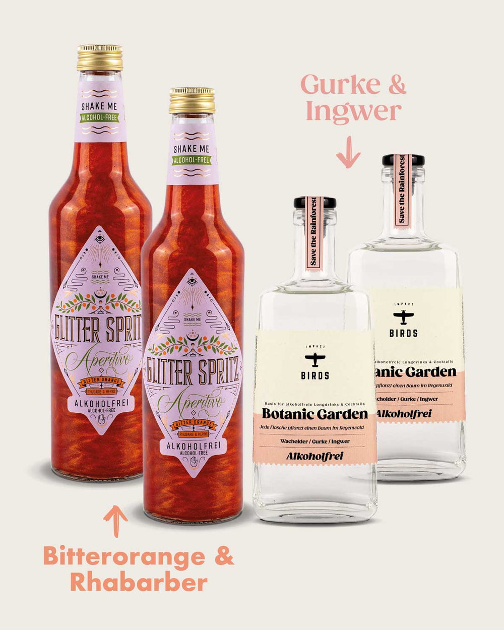 Alkoholfrei Bundle - Glitter Spritz & Botanic Garden Alkoholfrei