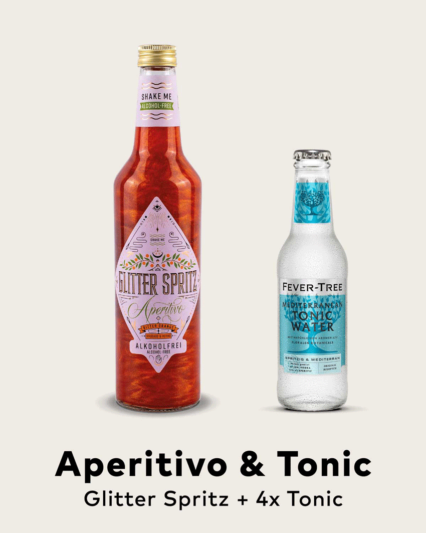 Glitter Spritz – Der Spritz Aperitivo mit Glitzer – Flaschenpost Gin Glitter Spritz – Der Spritz Aperitivo mit Glitzer – Flaschenpost Gin