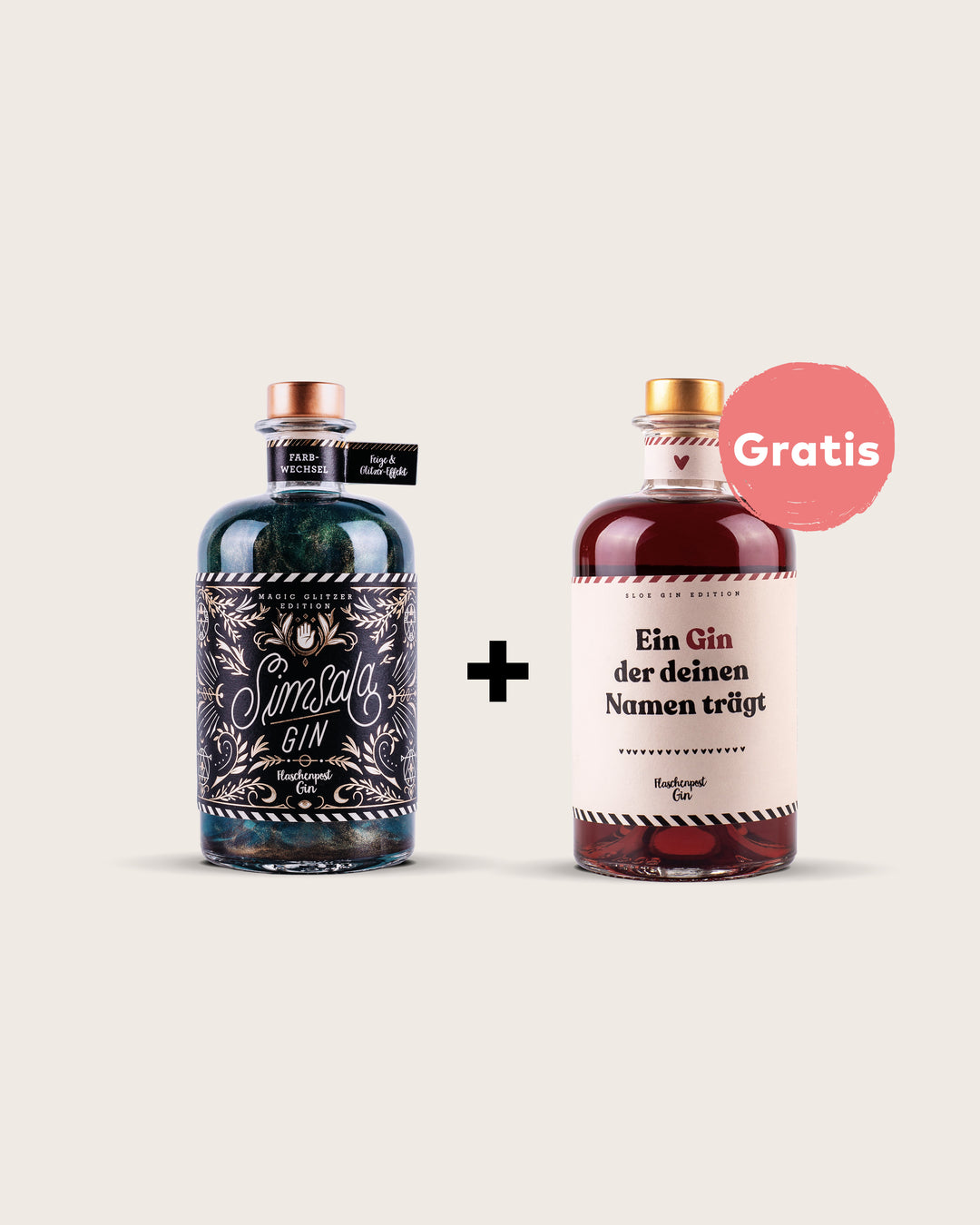 Simsala Gin mit Glitzer + Gratis Sloe Gin Edition