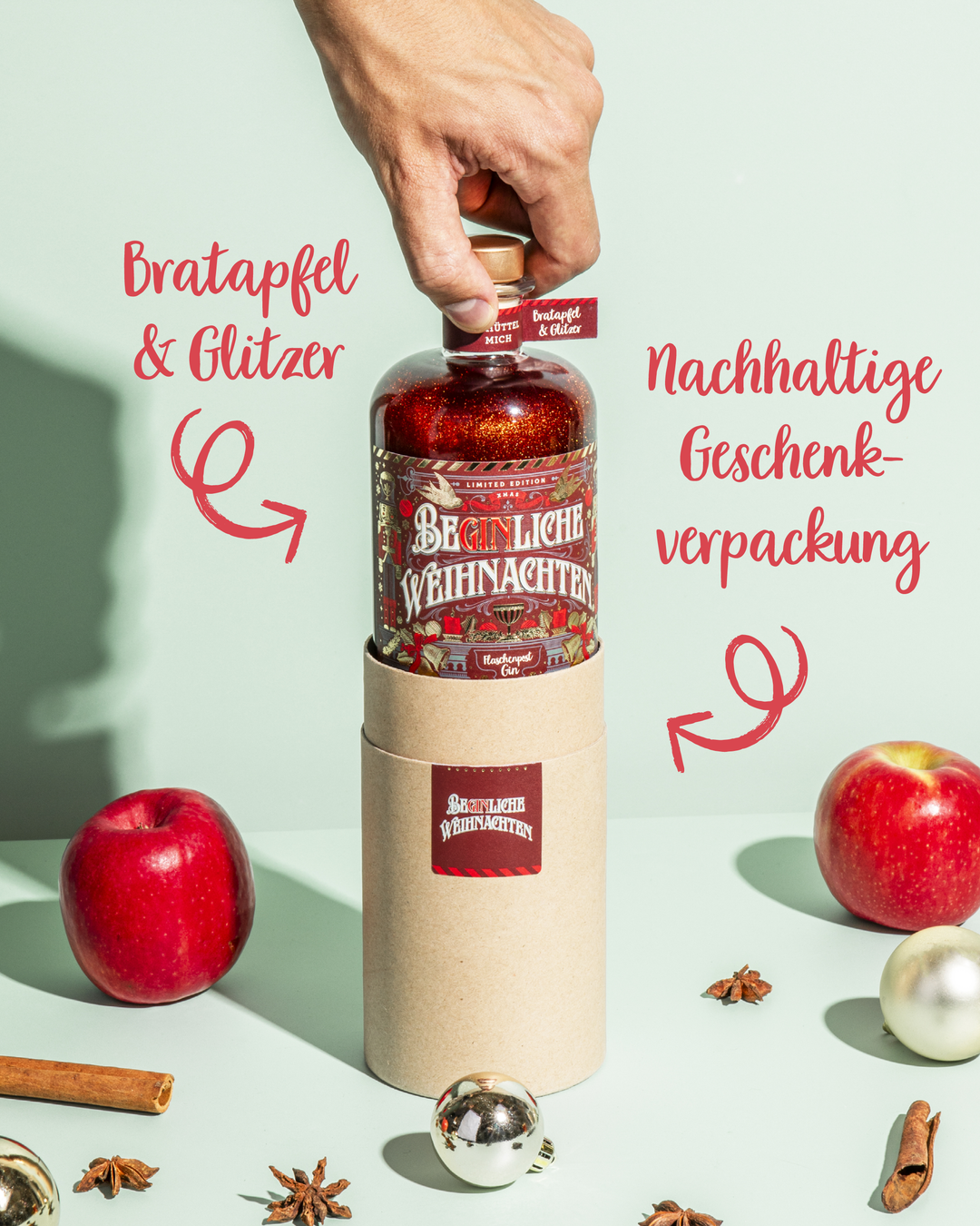 Glitzer Bundle - BeGinliche Weihnachten & Simsala Gin Glitzer Edition by Flaschenpost Gin (2024)