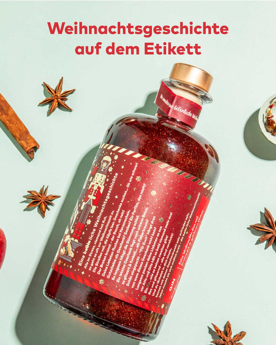 BeGinliche Weihnachten by Flaschenpost Gin - Limited Xmas Edition - Bratapfel Gin & Glitzer (2024)