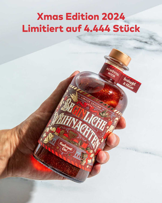 BeGinliche Weihnachten by Flaschenpost Gin - Limited Xmas Edition - Bratapfel Gin & Glitzer (2024)