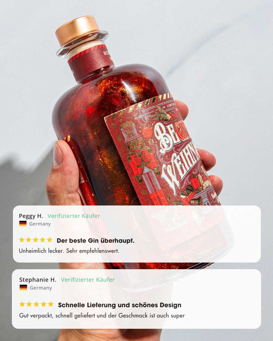 BeGinliche Weihnachten by Flaschenpost Gin - Limited Xmas Edition - Bratapfel Gin & Glitzer (2024)