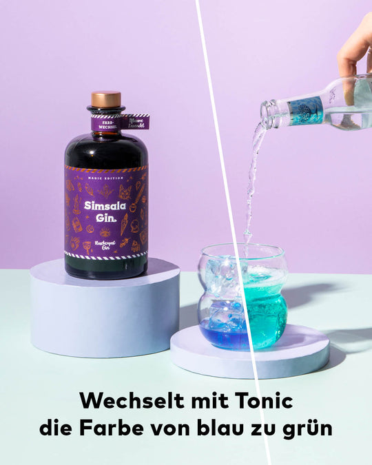 Simsala Gin® by Flaschenpost Gin - Magic Edition mit neuem Farbwechsel - Pflaume & Lavendel (2025)