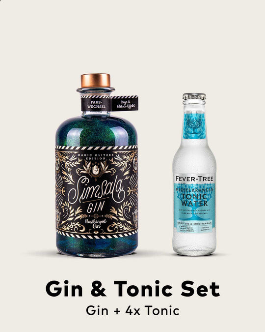 Gin & Tonic Set - Simsala Gin® mit neuem Farbwechsel & Glitzer