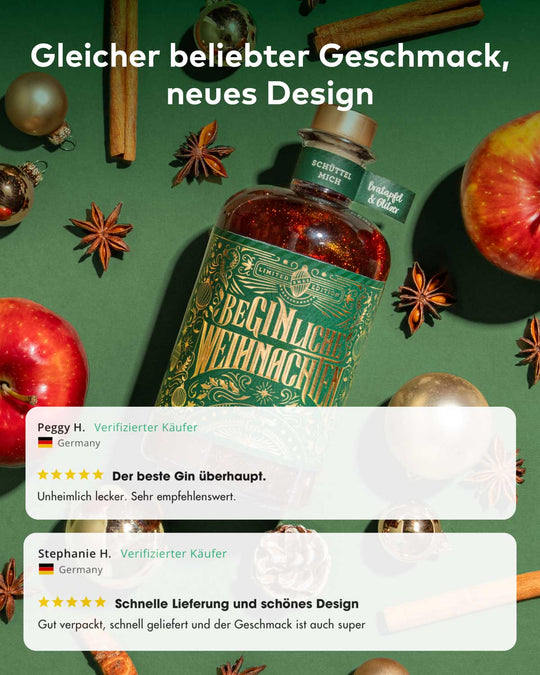 BeGinliche Weihnachten™ - Limited Xmas Edition - Bratapfel Glitzer Gin