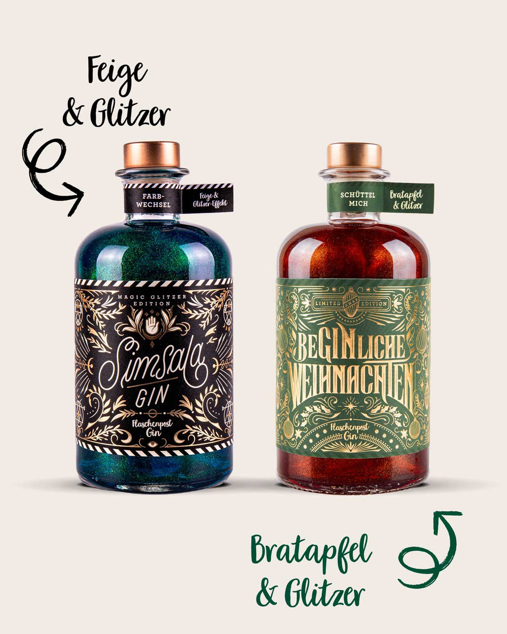 Glitzer Bundle - BeGinliche Weihnachten & Simsala Gin Glitzer Edition