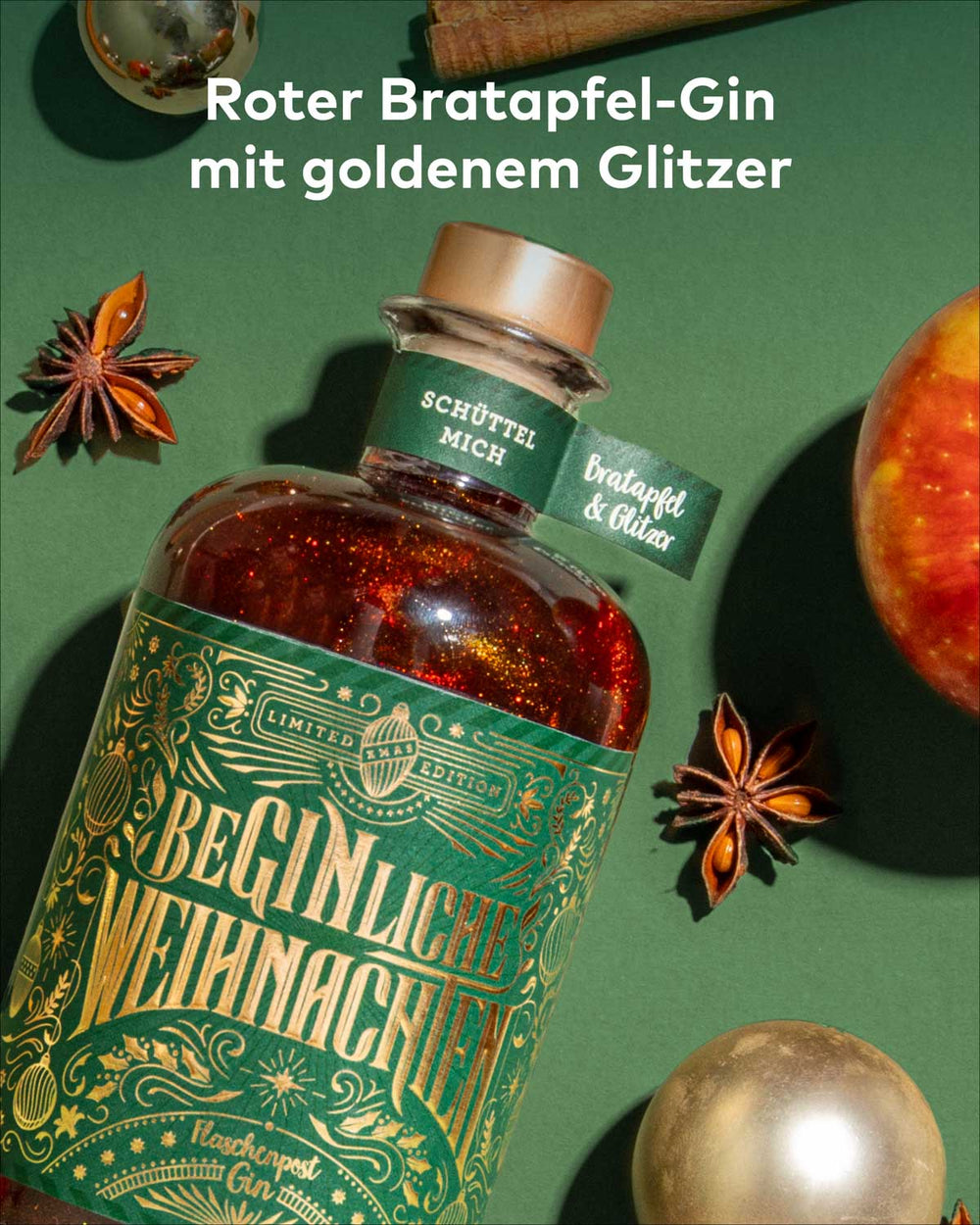BeGinliche Weihnachten™ - Limited Xmas Edition - Bratapfel Glitzer Gin