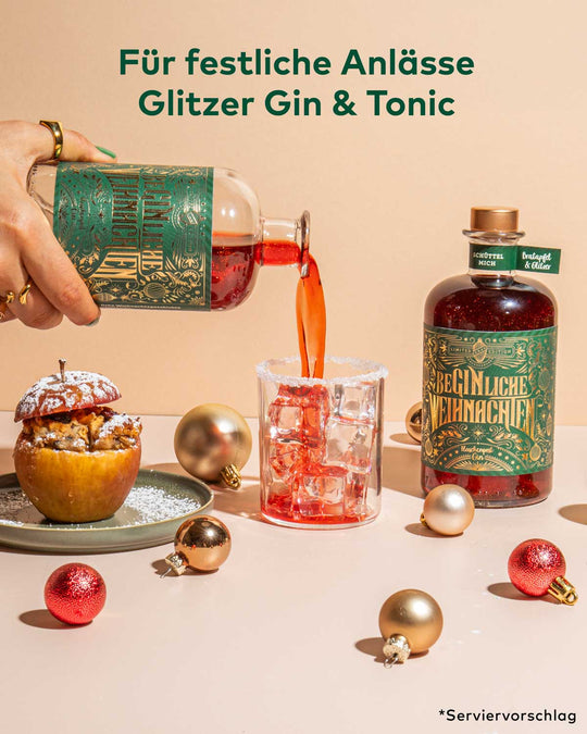 BeGinliche Weihnachten™ - Limited Xmas Edition - Bratapfel Glitzer Gin