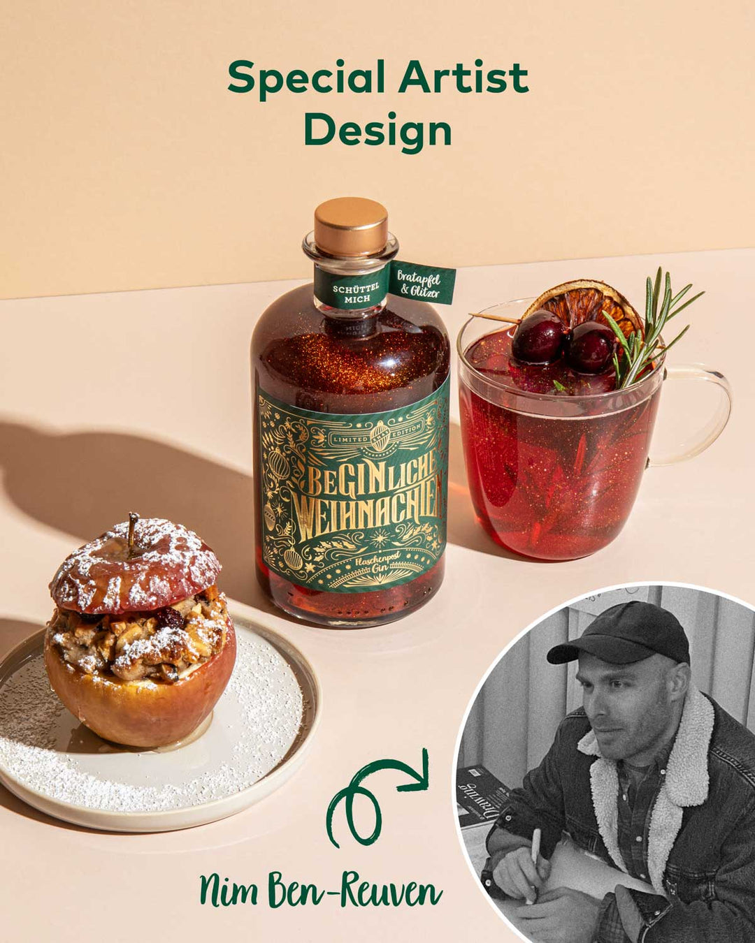BeGinliche Weihnachten™ - Limited Xmas Edition - Bratapfel Glitzer Gin