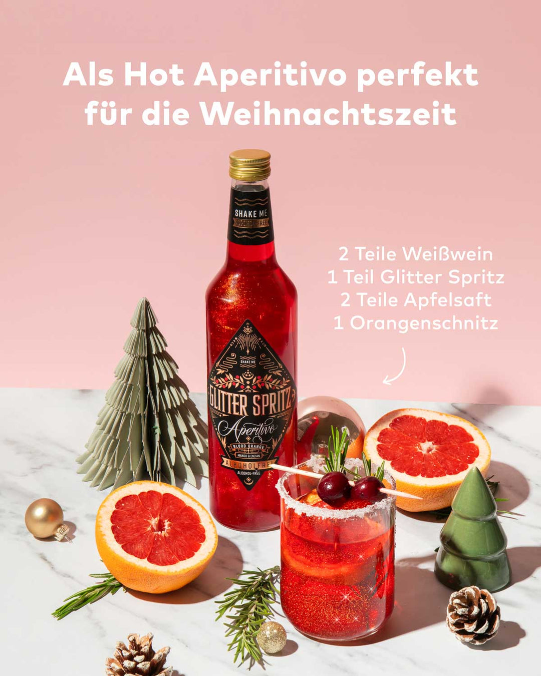 GLITTER SPRITZ™ - Limited Xmas Edition - Alkoholfrei - Bundle
