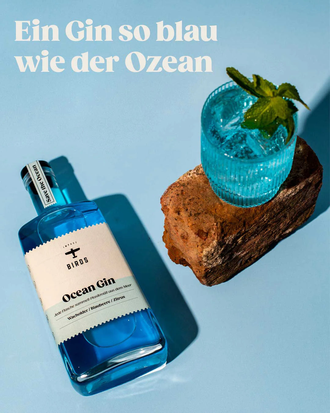 BIRDS Ocean Gin + Gratis Tasse