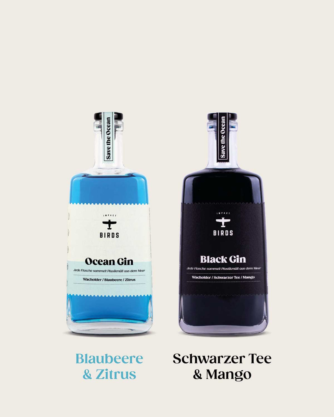 BIRDS Black Gin + Ocean Gin