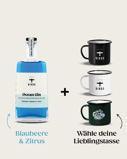 BIRDS Ocean Gin + Gratis Tasse