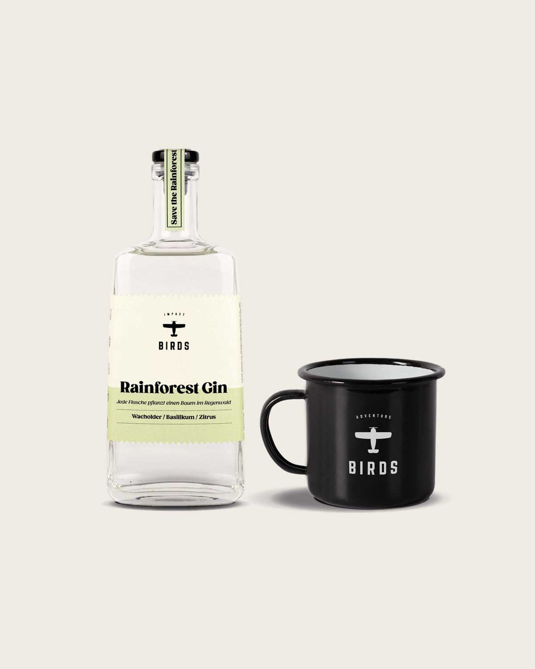 BIRDS Rainforest Gin + Gratis Tasse