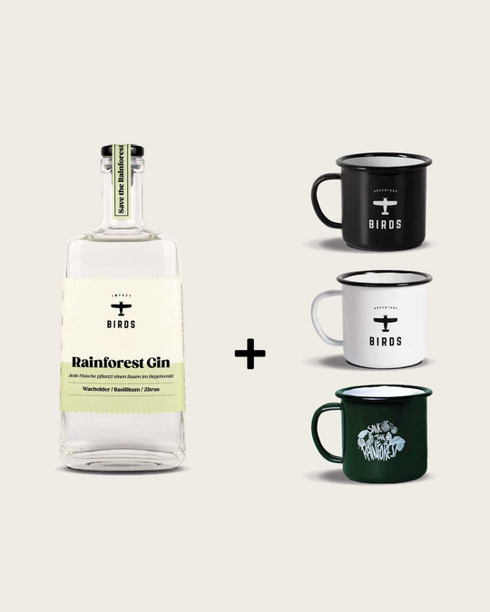 BIRDS Rainforest Gin + Gratis Tasse