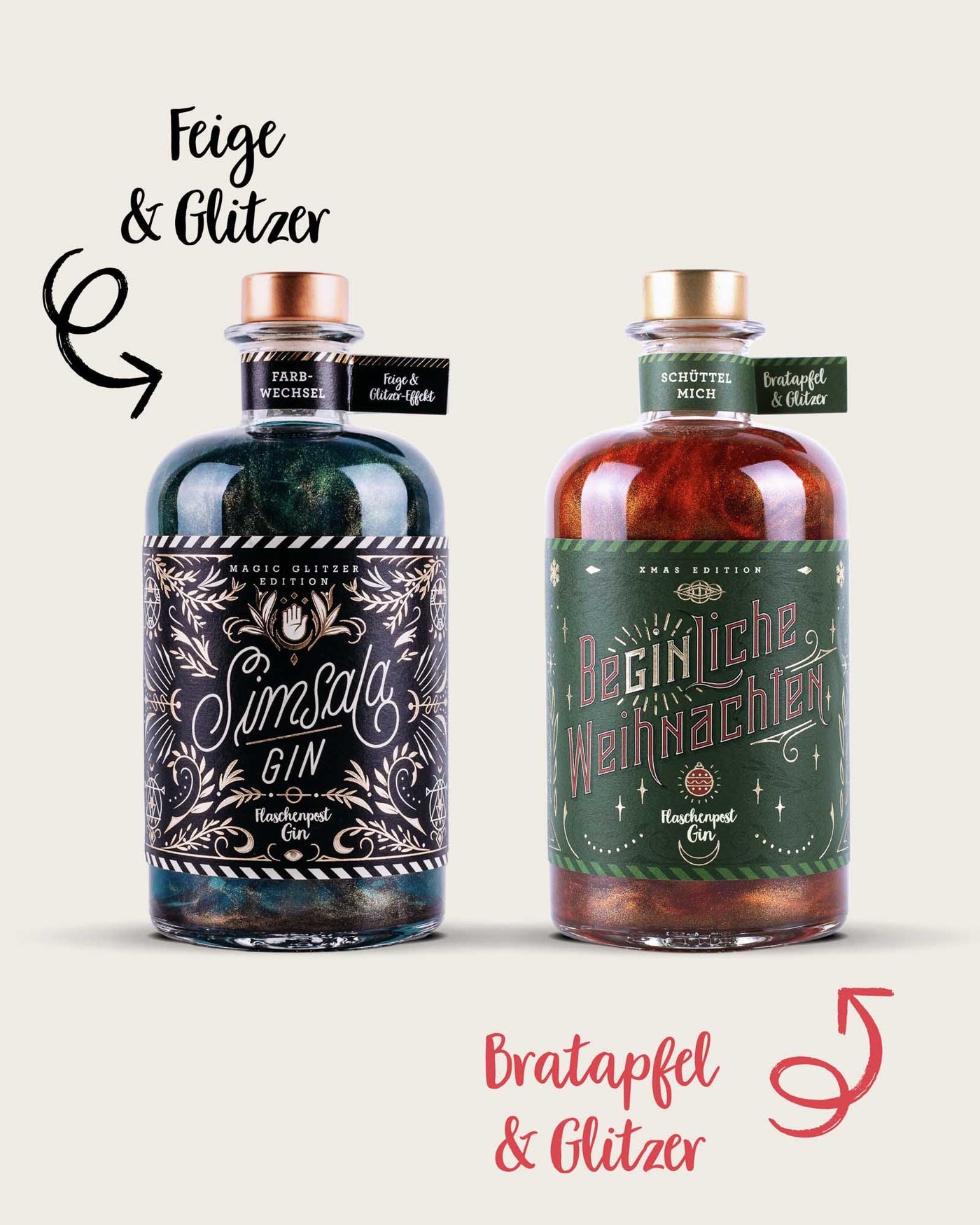 Glitzer Bundle - BeGinliche Weihnachten & Simsala Gin Glitzer Edition