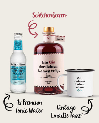 Starter Set - Ein Gin der deinen Namen trägt – Flaschenpost Gin