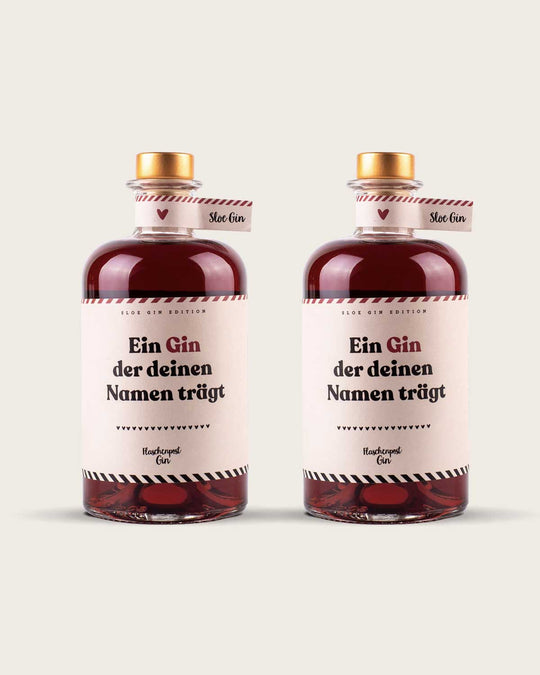 Ein Gin der deinen Namen trägt by Flaschenpost Gin - Sloe Gin Edition mit Schlehenbeeren