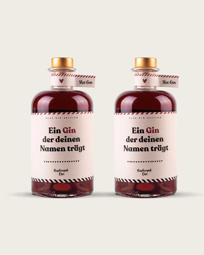 Ein Gin der deinen Namen trägt by Flaschenpost Gin - Sloe Gin Edition mit Schlehenbeeren