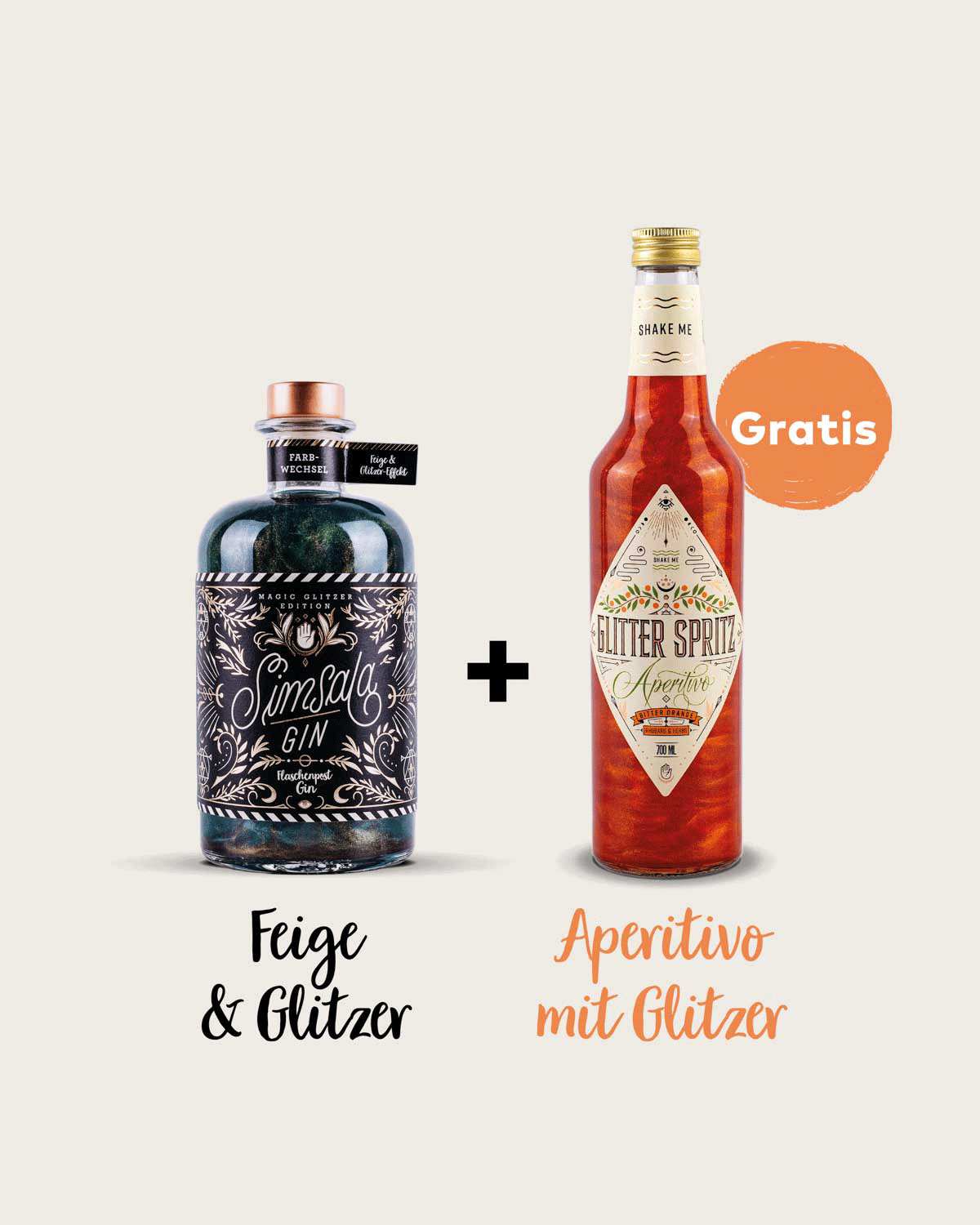 Glitter Spritz – Der Spritz Aperitivo mit Glitzer – Flaschenpost Gin Glitter Spritz – Der Spritz Aperitivo mit Glitzer – Flaschenpost Gin