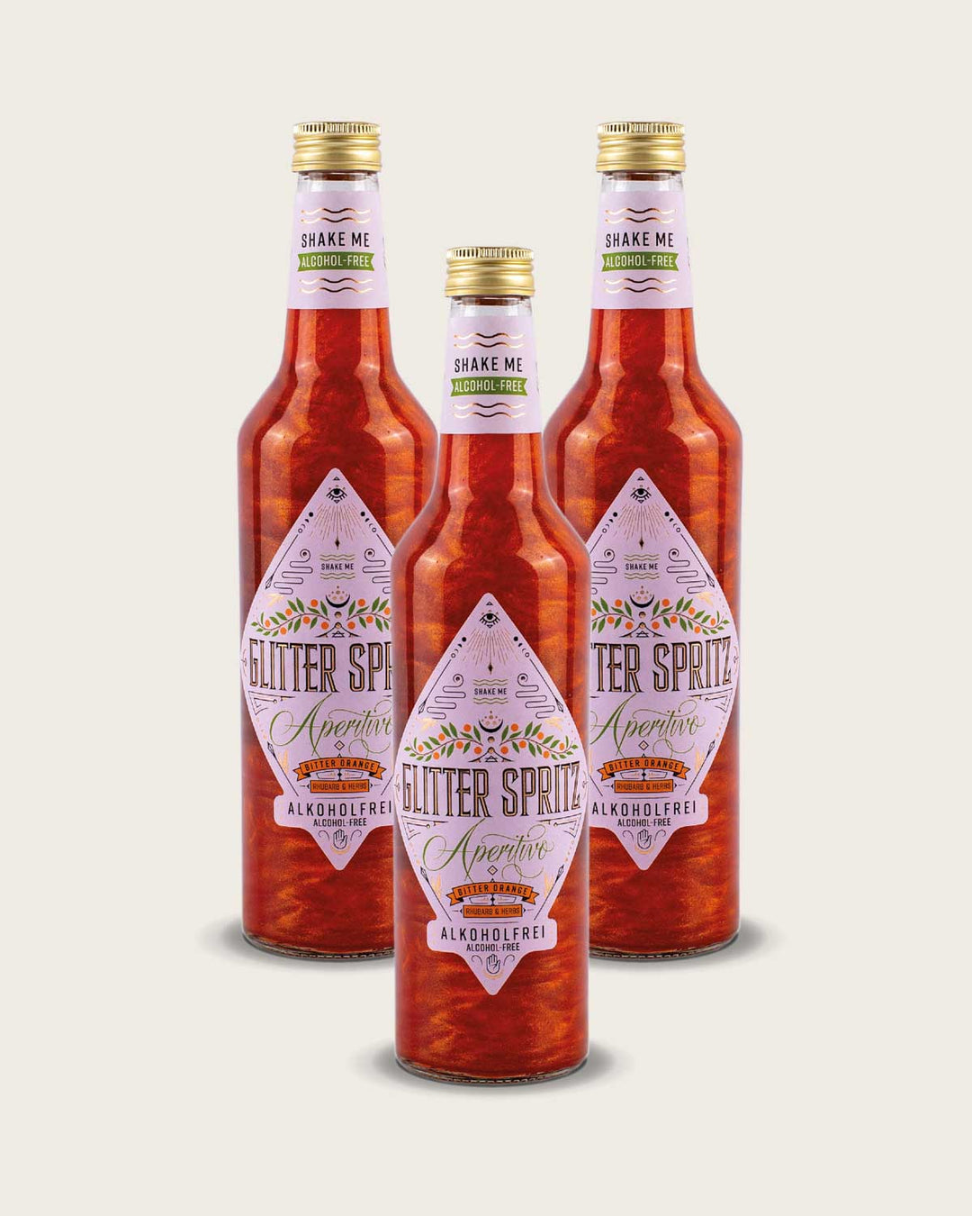 Glitter Spritz im dreier Pack, perfekt zum Verschenken oder den Vorrat in deinem Barwagen aufzustocken. 