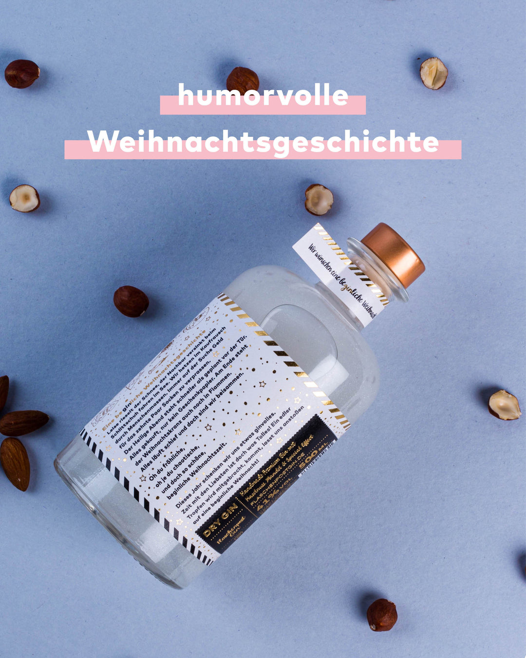 BeGinliche Weihnachten® by Flaschenpost Gin - Glitzer Gin - Haselnuss & Mandel (2021)