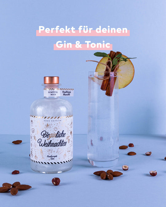 BeGinliche Weihnachten® by Flaschenpost Gin - Glitzer Gin - Haselnuss & Mandel (2021) - Ausverkauft