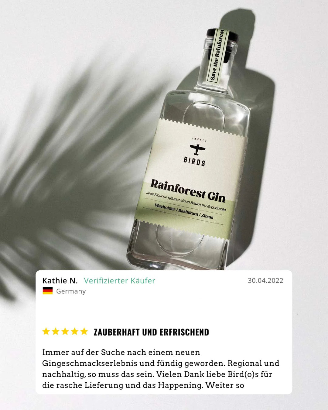 BIRDS Rainforest Gin