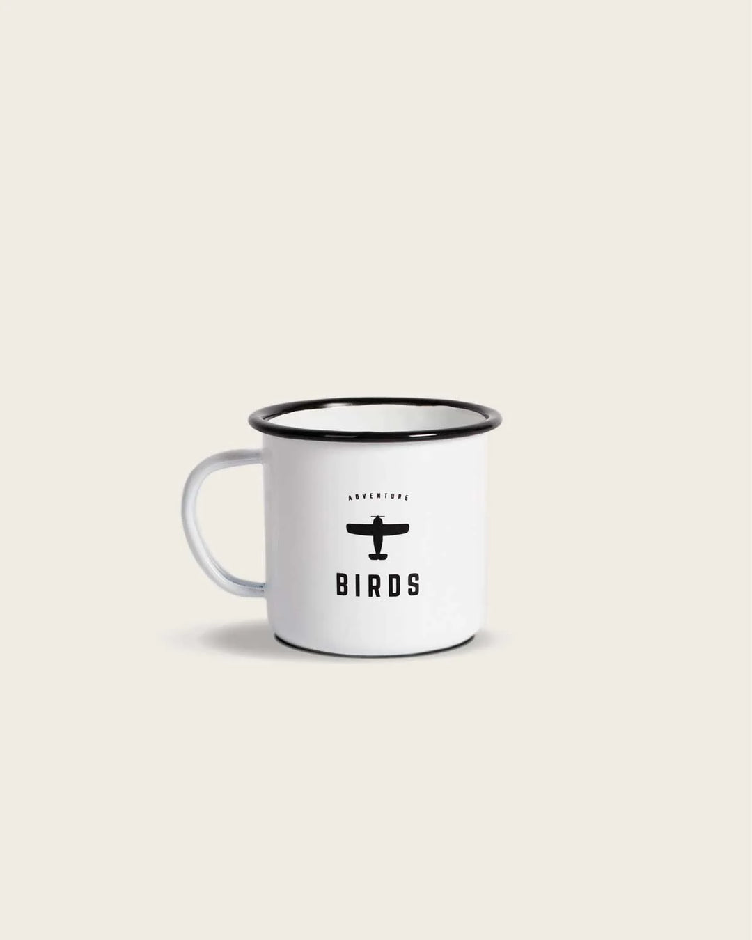 BIRDS Vintage Emaille Tasse