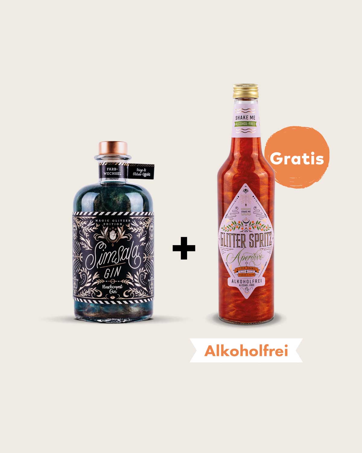 Simsala Gin® mit Glitzer + Gratis Glitter Spritz Aperitivo