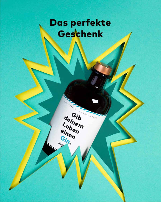 Flaschenpost Gin mit humorvoller Story auf dem Etikett ist das perfekte Geschenk.