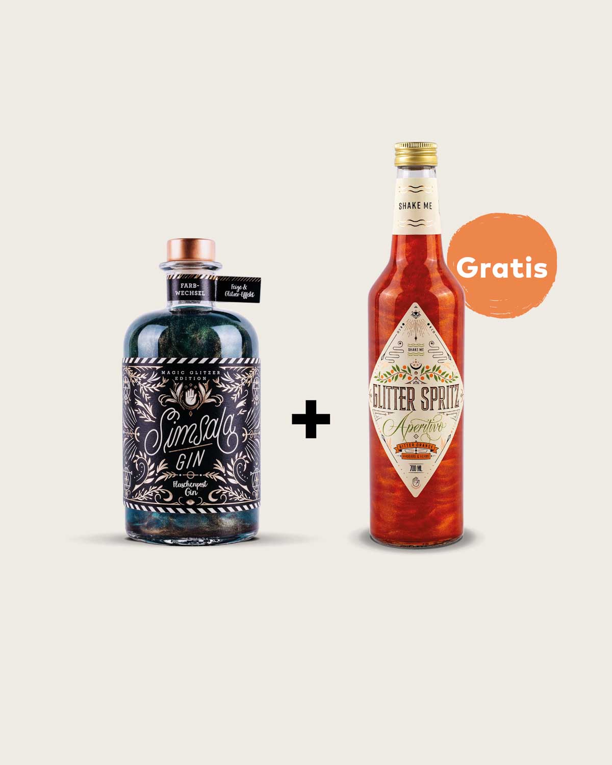 Simsala Gin® mit Glitzer + Gratis Glitter Spritz Aperitivo