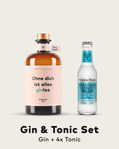 Gin & Tonic Set - Ohne dich ist alles ginlos® by Flaschenpost Gin