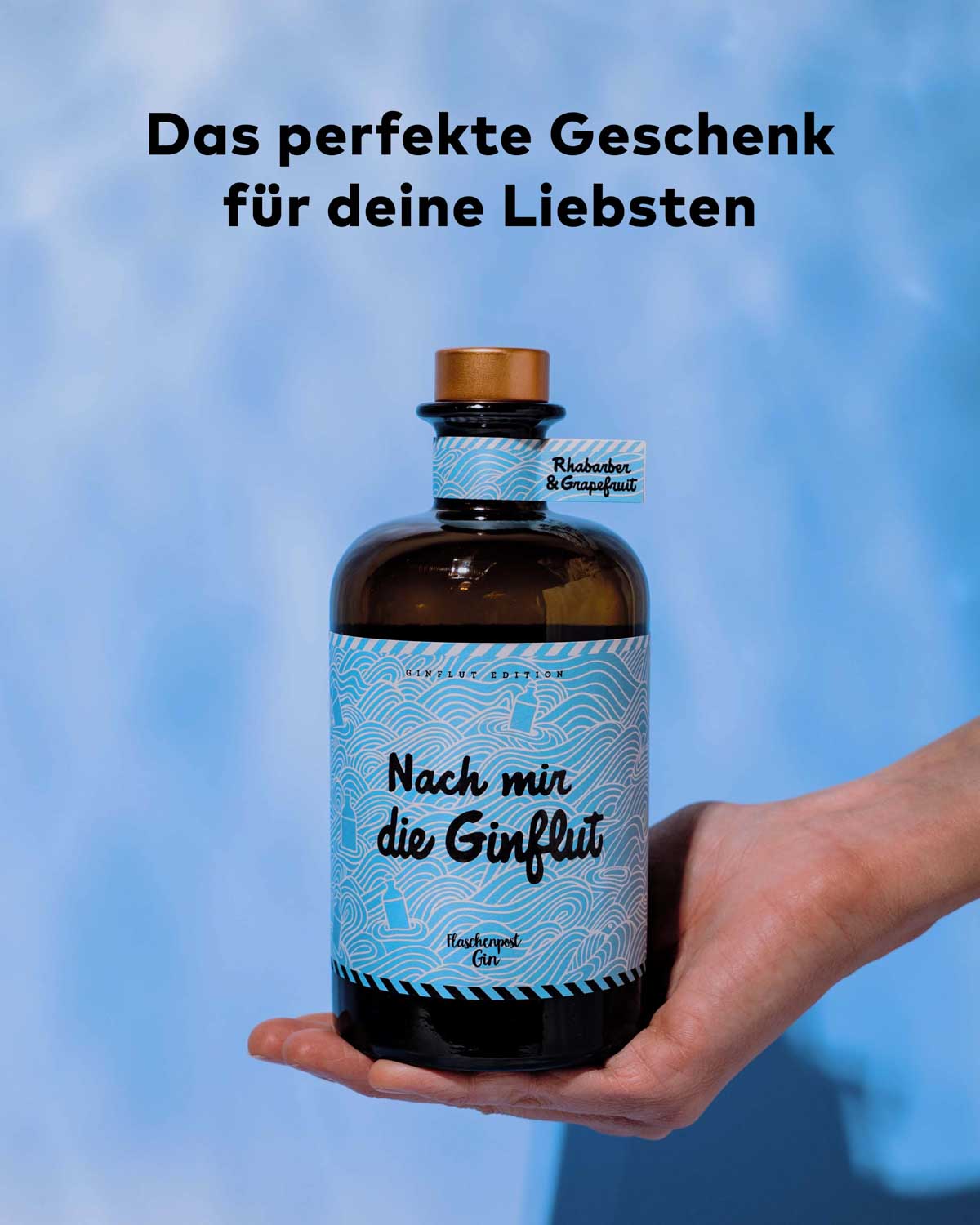 Special Edition “Nach mir die Ginflut” mit dekorativem Label und einzigartigem Design ist perfekt als Gin Geschenk